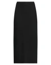 Giorgio Armani Woman Midi Skirt Black Size 8 Virgin Wool, Elastane In Black