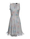 Giorgio Armani Woman Mini Dress Grey Size 10 Silk, Polyester In Grey