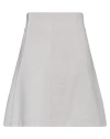 Giorgio Armani Woman Mini Skirt Light Grey Size 10 Virgin Wool, Elastane