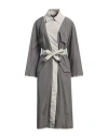Giorgio Armani Woman Overcoat & Trench Coat Grey Size 8 Polyester In Grey