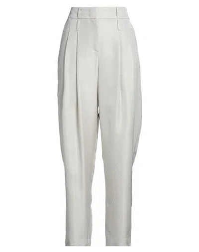 Giorgio Armani Woman Pants Beige Size 8 Viscose, Acetate In Gray