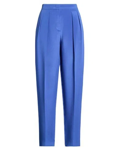 Giorgio Armani Woman Pants Bright Blue Size 10 Silk