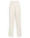 Giorgio Armani Woman Pants Cream Size 12 Silk, Polyamide In White