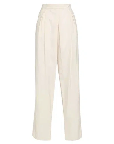 Giorgio Armani Woman Pants Cream Size 12 Silk, Polyamide In White