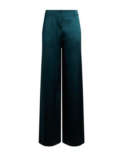 Giorgio Armani Woman Pants Deep Teal Size 2 Silk In Blue