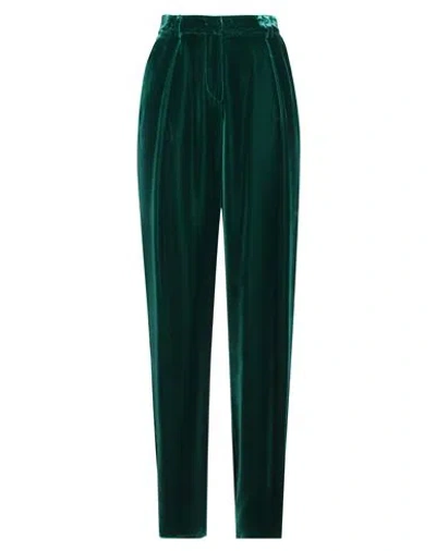 Giorgio Armani Woman Pants Emerald Green Size 6 Viscose, Silk