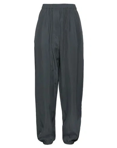 Giorgio Armani Woman Pants Lead Size 14 Silk In Grey