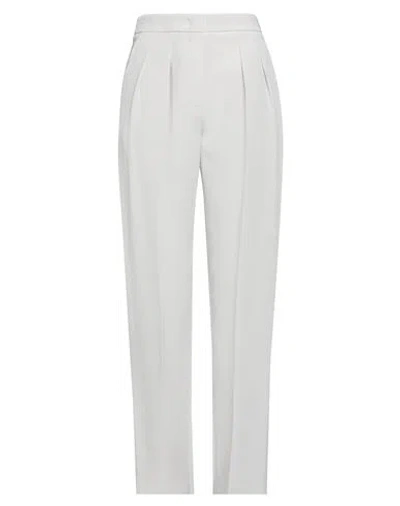 Giorgio Armani Woman Pants Light Grey Size 6 Silk