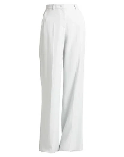 Giorgio Armani Woman Pants Light Grey Size 16 Viscose, Elastane