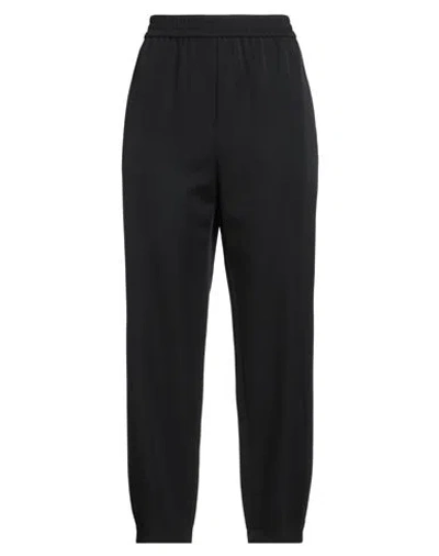 Giorgio Armani Woman Pants Midnight Blue Size 12 Virgin Wool In Black