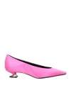Giorgio Armani Woman Pumps Fuchsia Size 8 Textile Fibers In Pink