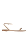 Giorgio Armani Woman Sandals Beige Size 8 Leather