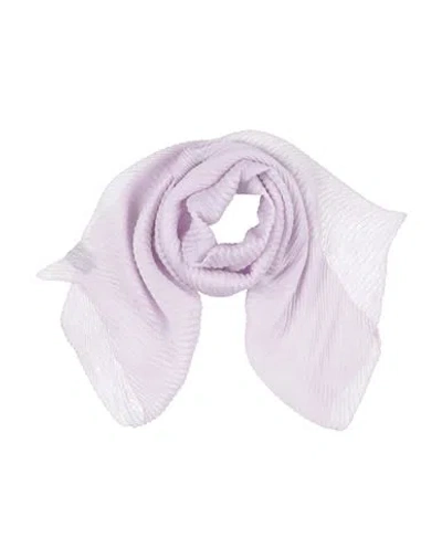 Giorgio Armani Woman Scarf Lilac Size - Linen, Silk In Purple