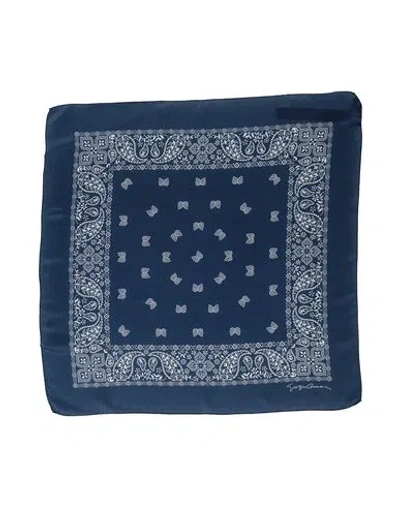 Giorgio Armani Woman Scarf Midnight Blue Size - Silk