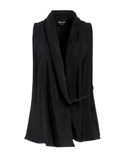 Giorgio Armani Woman Shirt Black Size 10 Silk