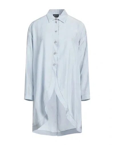 Giorgio Armani Woman Shirt Light Blue Size 10 Silk