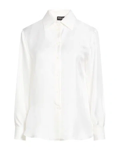 Giorgio Armani Woman Shirt White Size 16 Silk