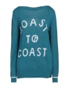 Giorgio Armani Woman Sweater Deep Teal Size 10 Linen, Cotton In Green