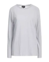 Giorgio Armani Woman Sweater Grey Size 10 Cotton, Polyester