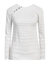 Giorgio Armani Woman Sweater Light Grey Size 12 Viscose, Polyamide In Grey
