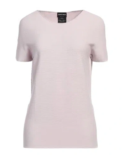 Giorgio Armani Woman Sweater Lilac Size 14 Viscose, Polyester In Purple