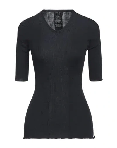 Giorgio Armani Woman Sweater Midnight Blue Size 8 Virgin Wool, Silk, Cashmere