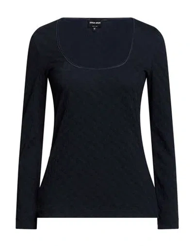 Giorgio Armani Woman Sweater Black Size 10 Viscose, Polyamide, Cashmere, Elastane