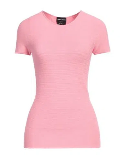 Giorgio Armani Woman Sweater Pink Size 2 Viscose, Polyester
