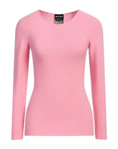 Giorgio Armani Woman Sweater Pink Size 4 Viscose, Polyester