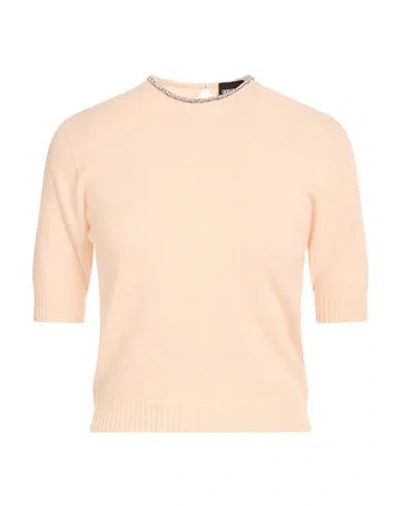 Giorgio Armani Woman Sweater Salmon Pink Size 10 Cashmere In Neutral