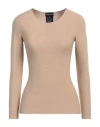 Giorgio Armani Woman Sweater Sand Size 14 Viscose, Polyester