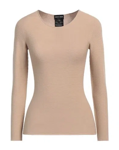 Giorgio Armani Woman Sweater Sand Size 14 Viscose, Polyester