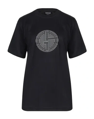 Giorgio Armani Woman T-shirt Black Size 10 Cotton