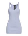 Giorgio Armani Woman Tank Top Lilac Size 8 Viscose, Polyester In Purple