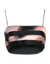 Giorgio Armani Woman Top Black Size 10 Linen, Silk, Acetate, Polyamide, Elastane In Black
