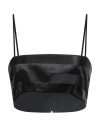Giorgio Armani Woman Top Black Size 10 Viscose In Black