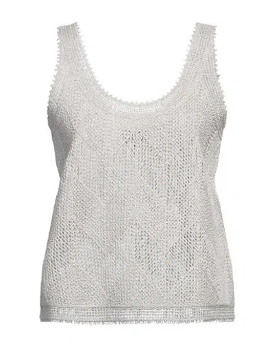 Giorgio Armani Woman Top Grey Size 10 Cotton