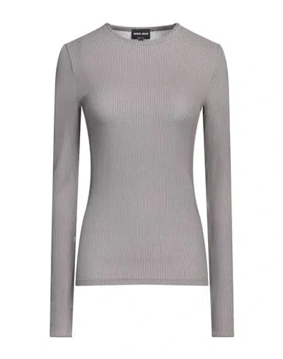 GIORGIO ARMANI GIORGIO ARMANI WOMAN TOP GREY SIZE 14 VISCOSE