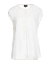 Giorgio Armani Woman Top Ivory Size 12 Silk In White