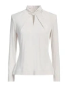 Giorgio Armani Woman Top Off White Size 12 Viscose, Elastane