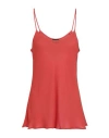 Giorgio Armani Woman Top Rust Size 6 Silk In Red