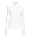 Giorgio Armani Woman Turtleneck Cream Size 14 Virgin Wool In White