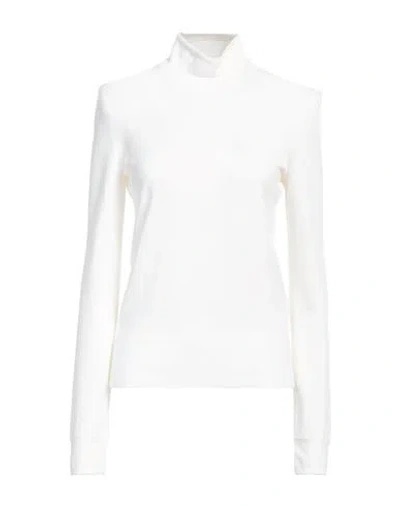 Giorgio Armani Woman Turtleneck Cream Size 14 Virgin Wool In White
