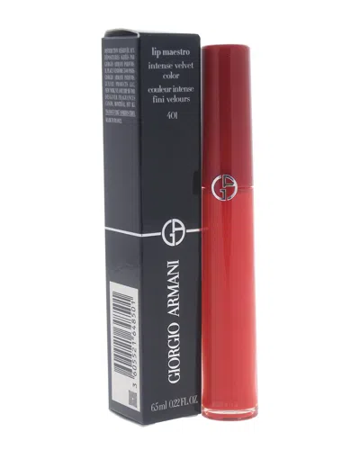 Giorgio Armani Women's 0.22oz The Tibetan Orange Lip Maestro Intense Velvet Color In Transparent