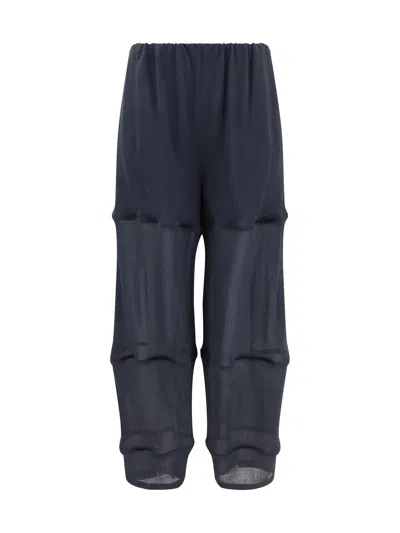Giorgio Armani Light Viscose Jersey Pants In Black