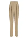 Giorgio Armani Silk Trousers With High Waist And Pockets