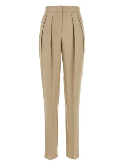 GIORGIO ARMANI WOMEN'S BEIGE SILK PANT