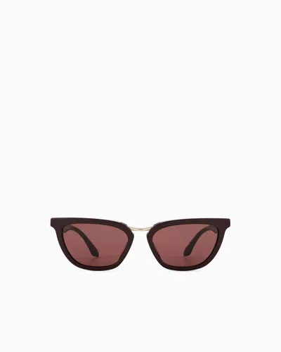 Giorgio Armani Women's Butterfly-shaped Sunglasses In Black