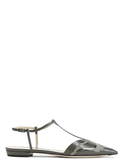 GIORGIO ARMANI WOMEN'S CALF LEATHER BALLERINAS