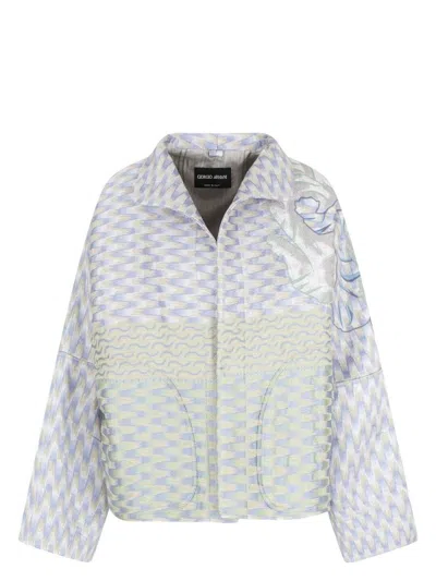 Giorgio Armani Women's Cappotto Stuoia Jacquard Orientale | Size 40 | Gw000920te14110